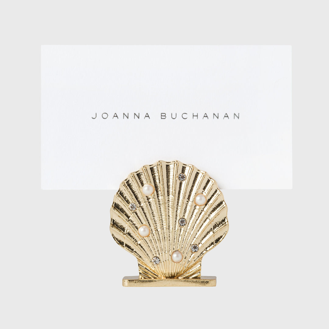 Shell Placecard Holders, Set of Four