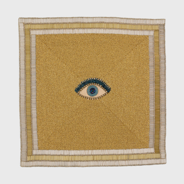 Evil Eye Hand Beaded Placemat