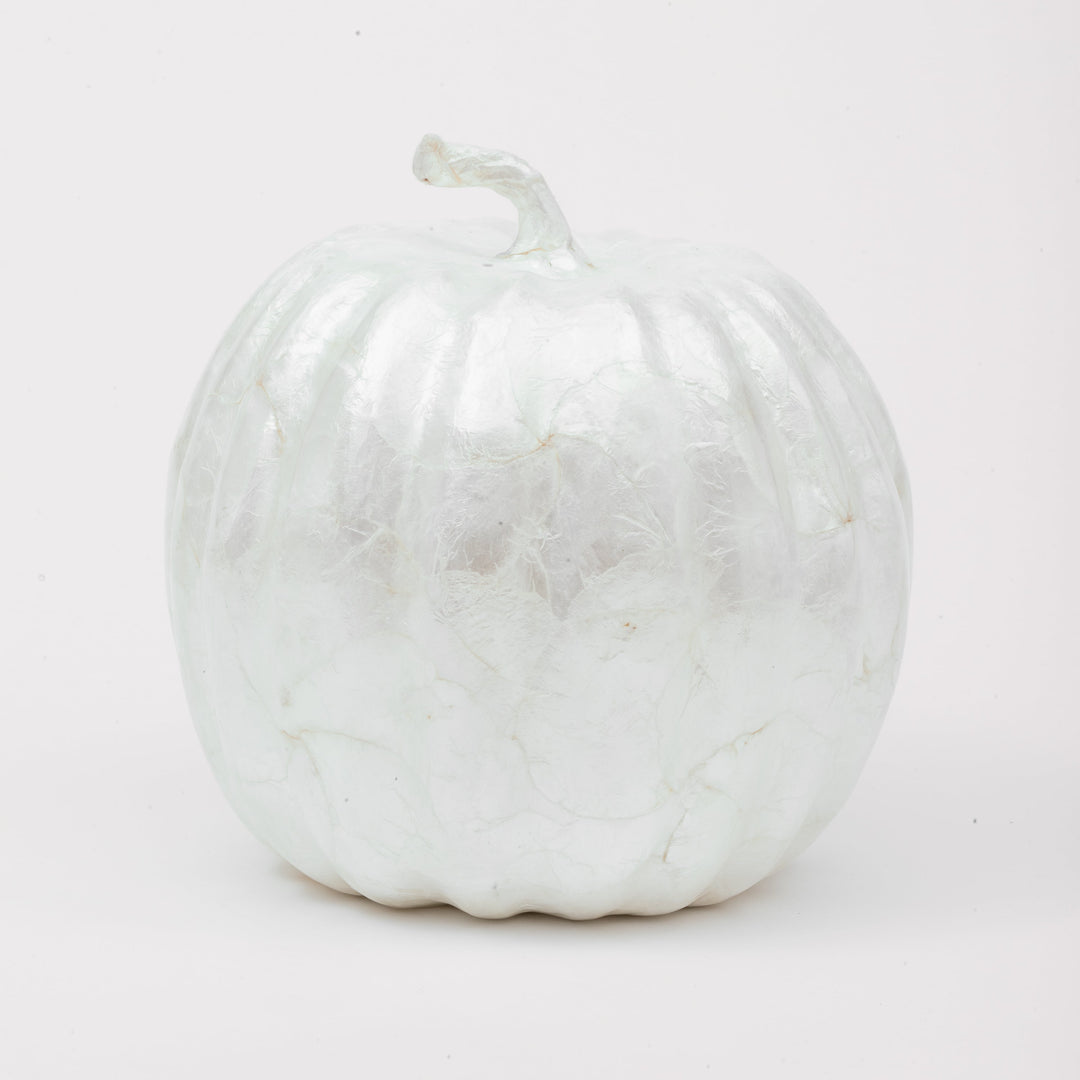 Large Capiz Pumpkin - Pearl