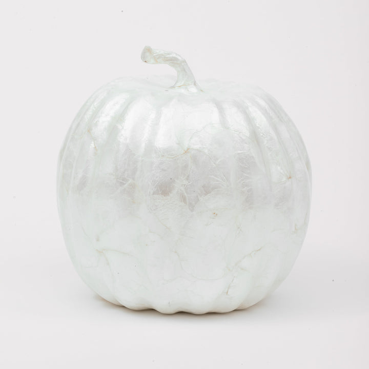 Large Capiz Pumpkin - Pearl