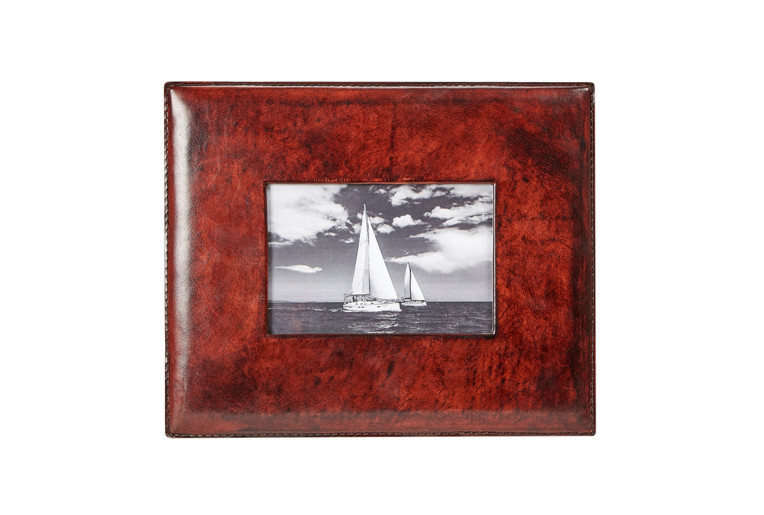 Kirkbridge Mahogany Leather Photo Frame