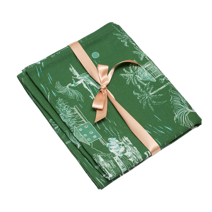 Banana Island | Palm Green Tablecloth