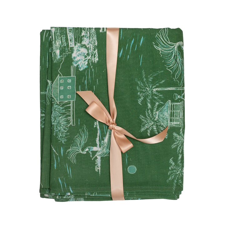 Banana Island | Palm Green Tablecloth