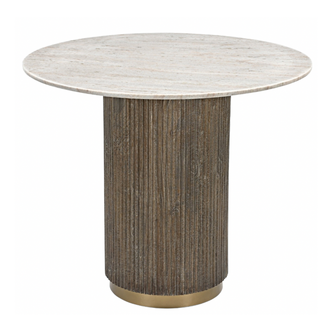 Maigue Round Marble Dining Table