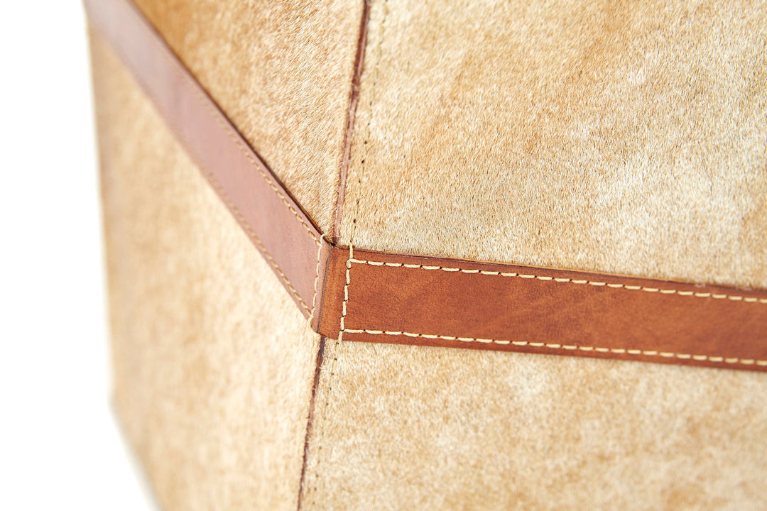 Pendleton Large Cowhide Planter/Wastepaper Bin
