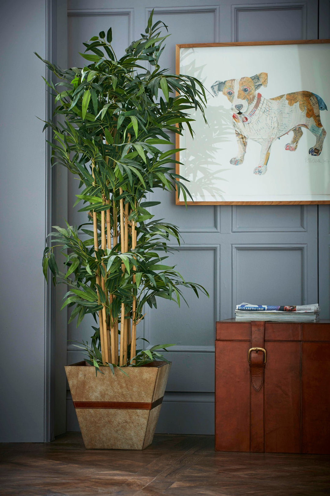 Pendleton Large Cowhide Planter/Wastepaper Bin