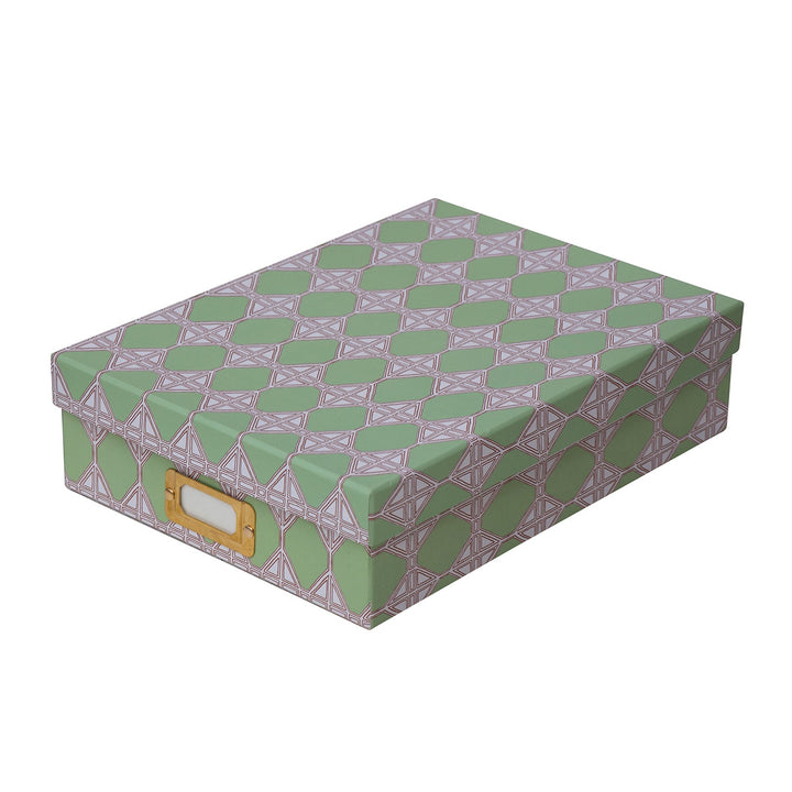 Romarong Loko Green Lidded Portfolio Box