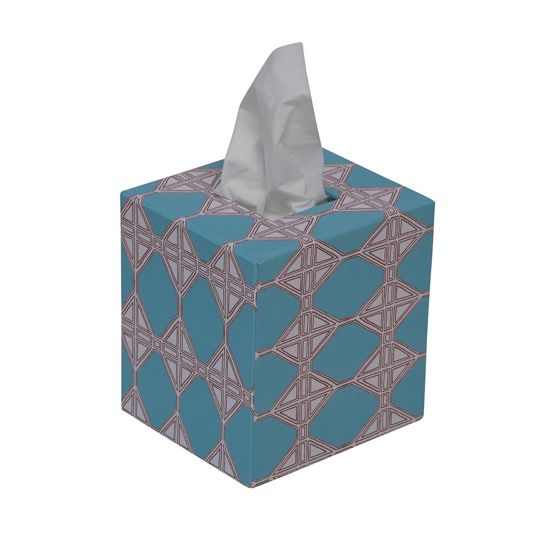 Romarong Vai Blue Tissue Box Cover