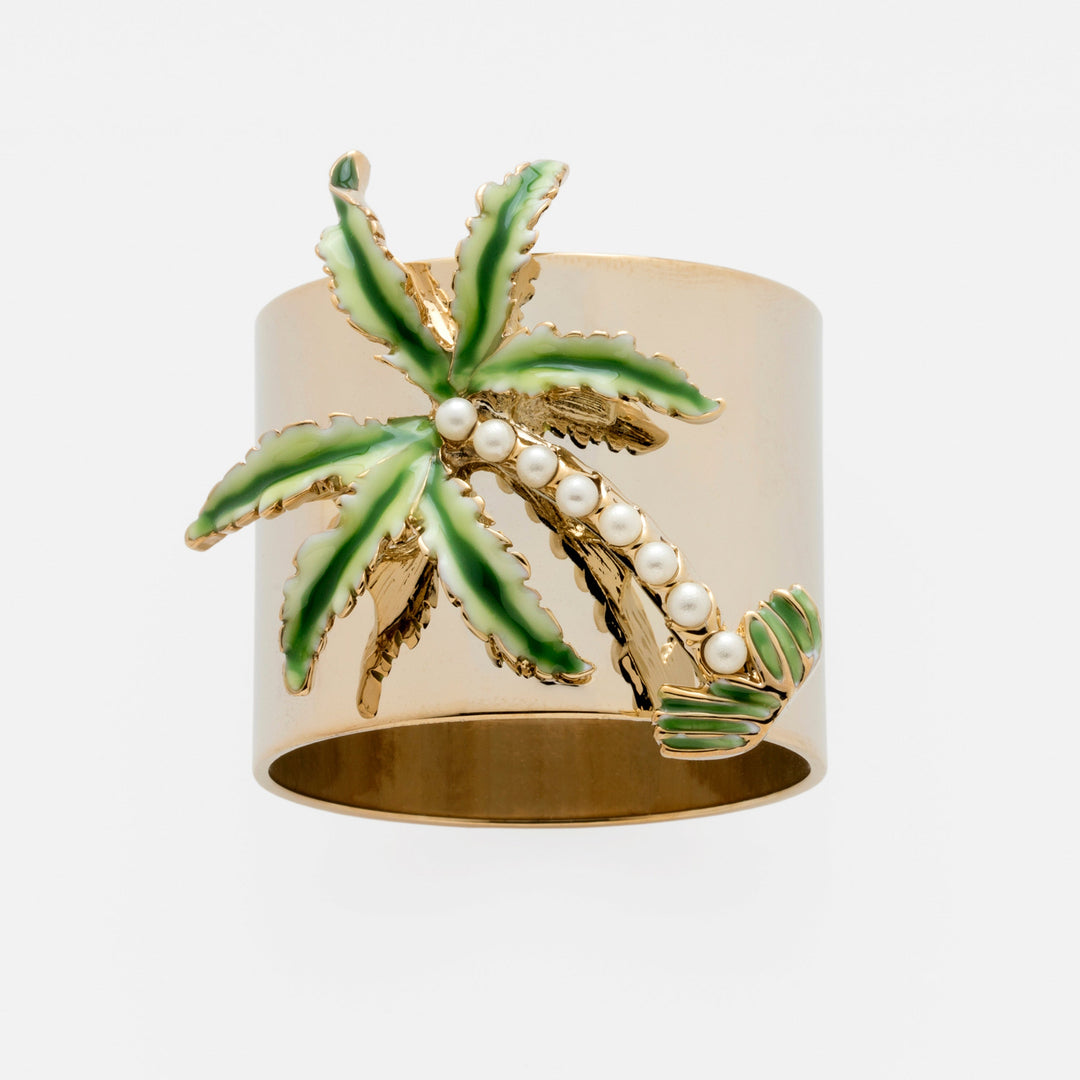 Palm Tree Napkin Rings - Pair