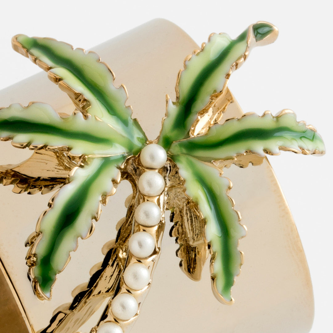 Palm Tree Napkin Rings - Pair