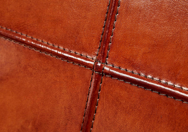 Sandown Classic Tan Leather Wastepaper Bin