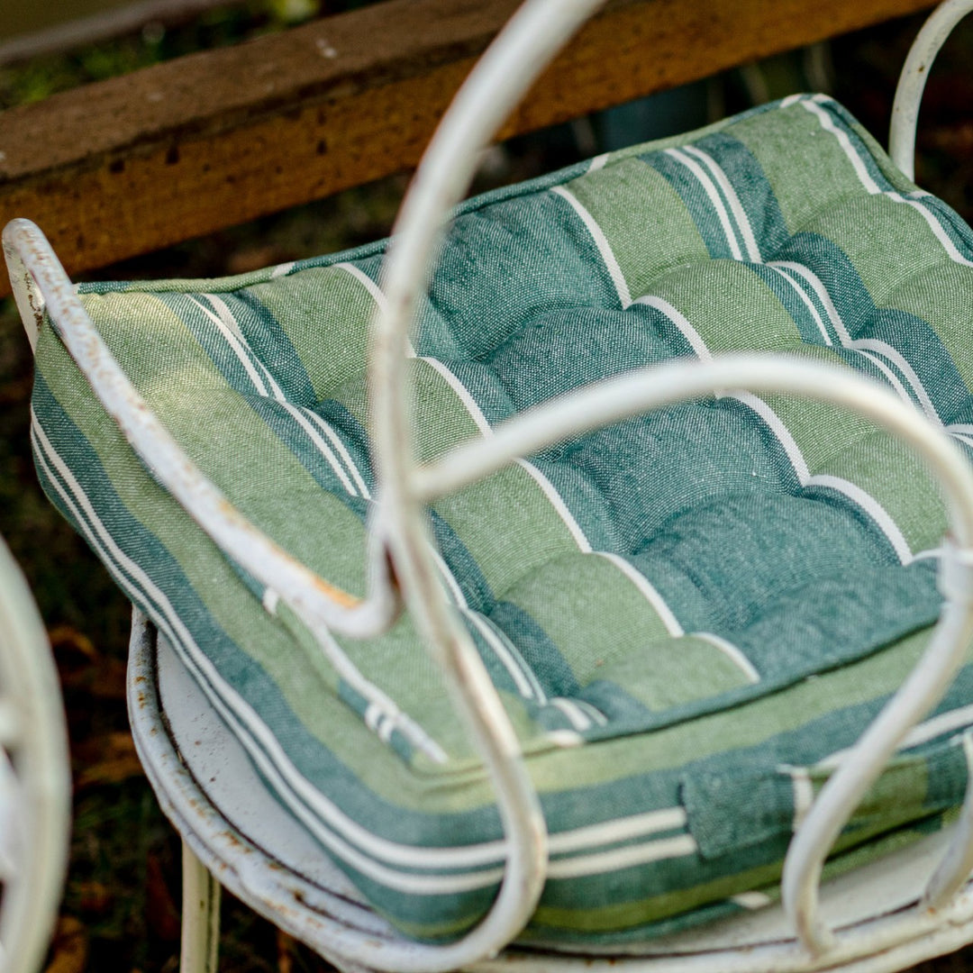 Szepviz Stripe Linen Chair Cushion