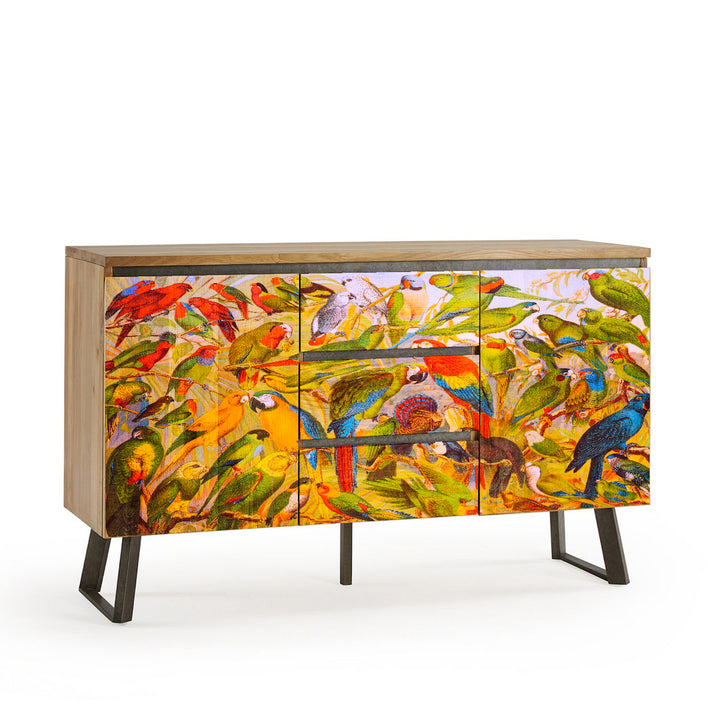 Tropical Birds Large Sideboard