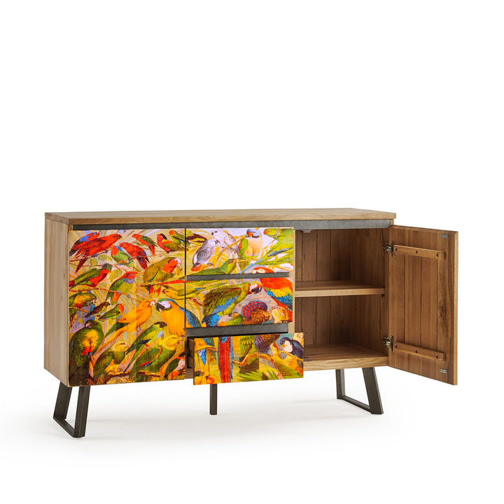 Tropical Birds Large Sideboard