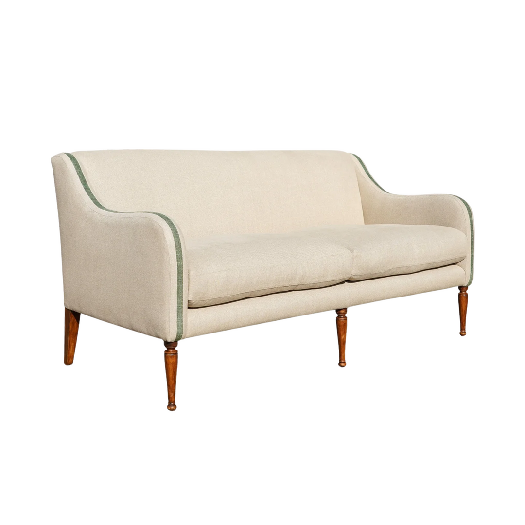 Classic Linen Upholstered Sofa - Fern