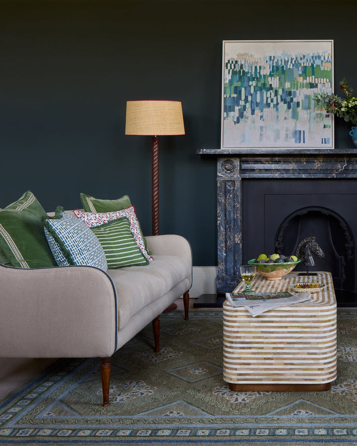 Havana Stripe Bone Inlay Coffee Table