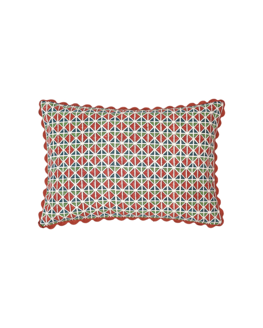 El Vedado Geometric Patterned Cushion - Multi