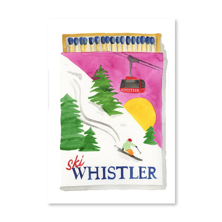 Whistler Matchbook Watercolour Print