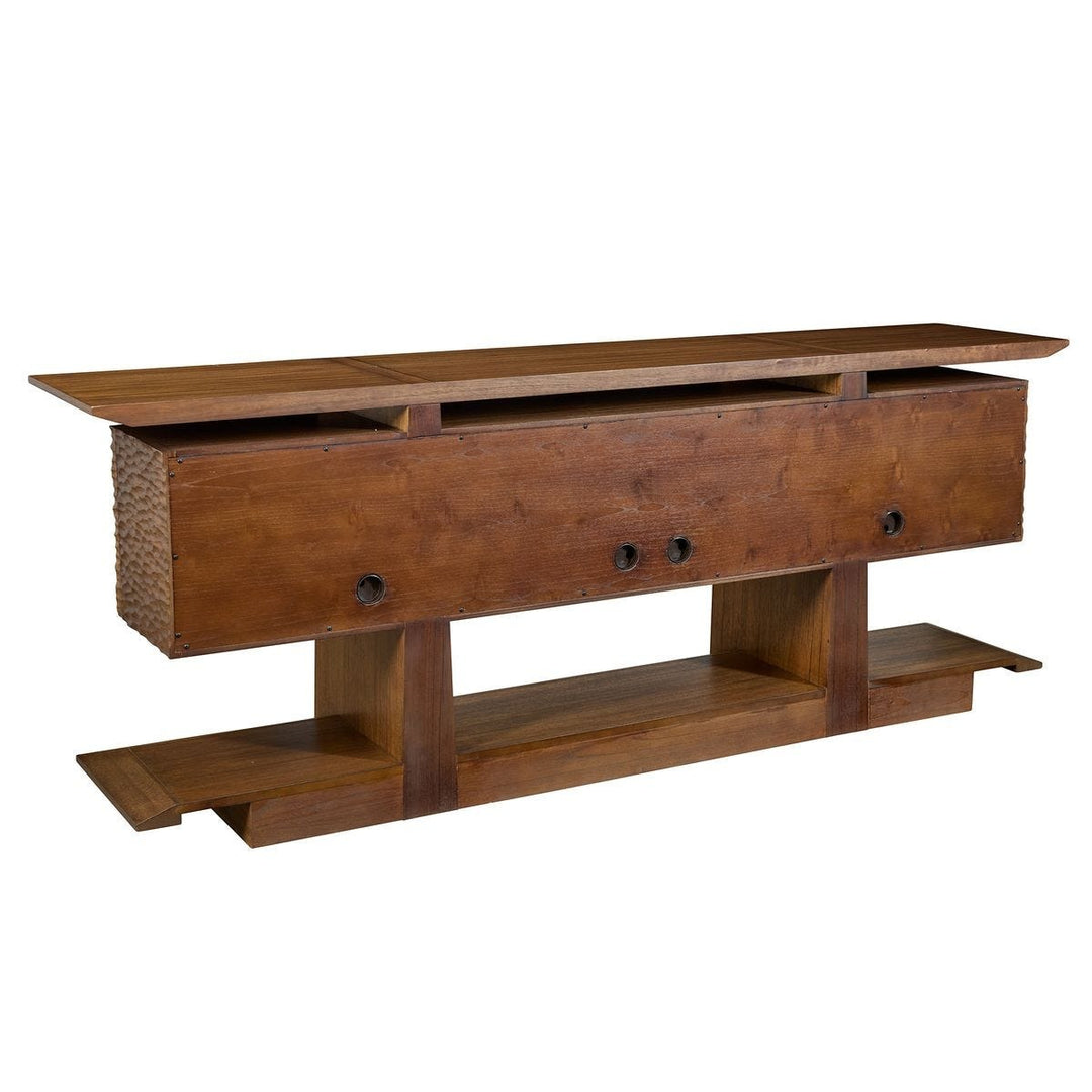 Hewned Joist 4-Door Cabinet