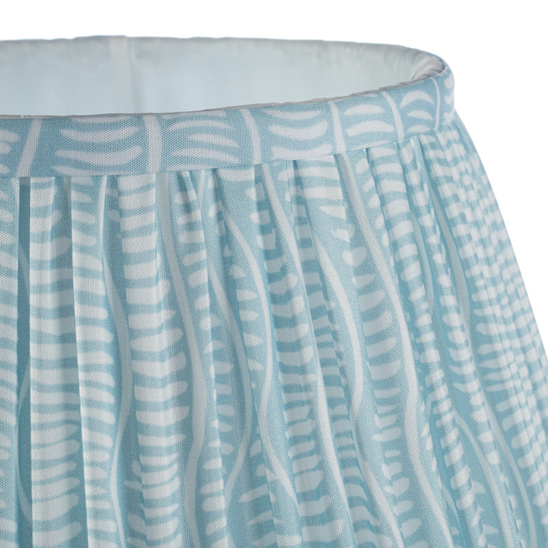 Blue Wave Cotton Lampshade