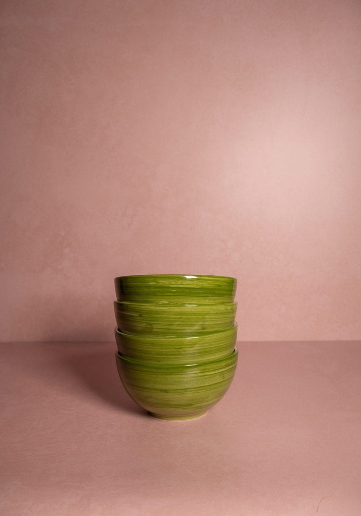 Cara Shell Cereal Bowls - Green