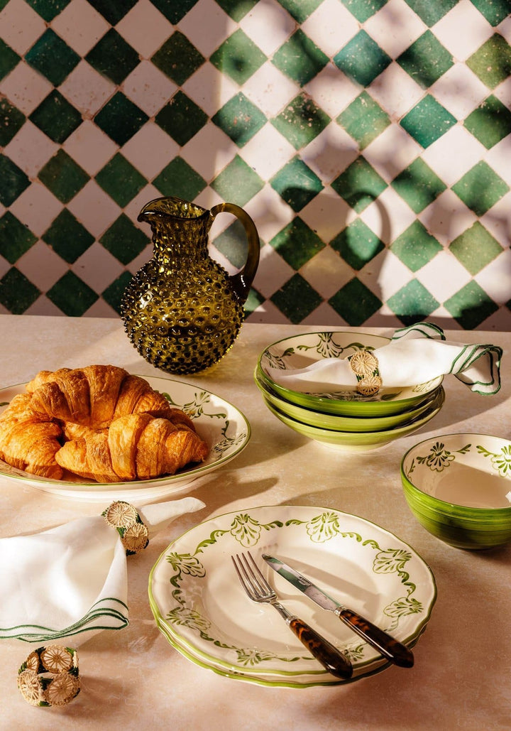Cara Shell Serving Bowl - Green