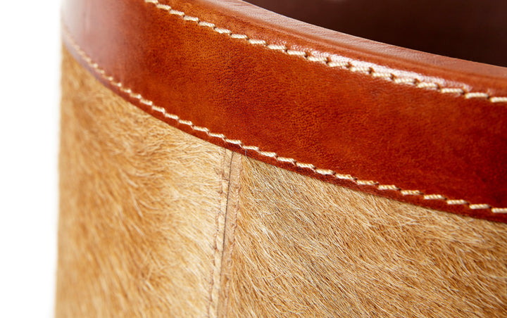 Ledbury Natural Tan Cowhide Umbrella Stand