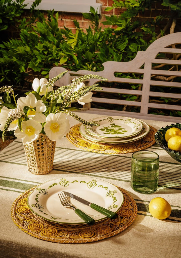 Cara Shell Dinner Plates - Green
