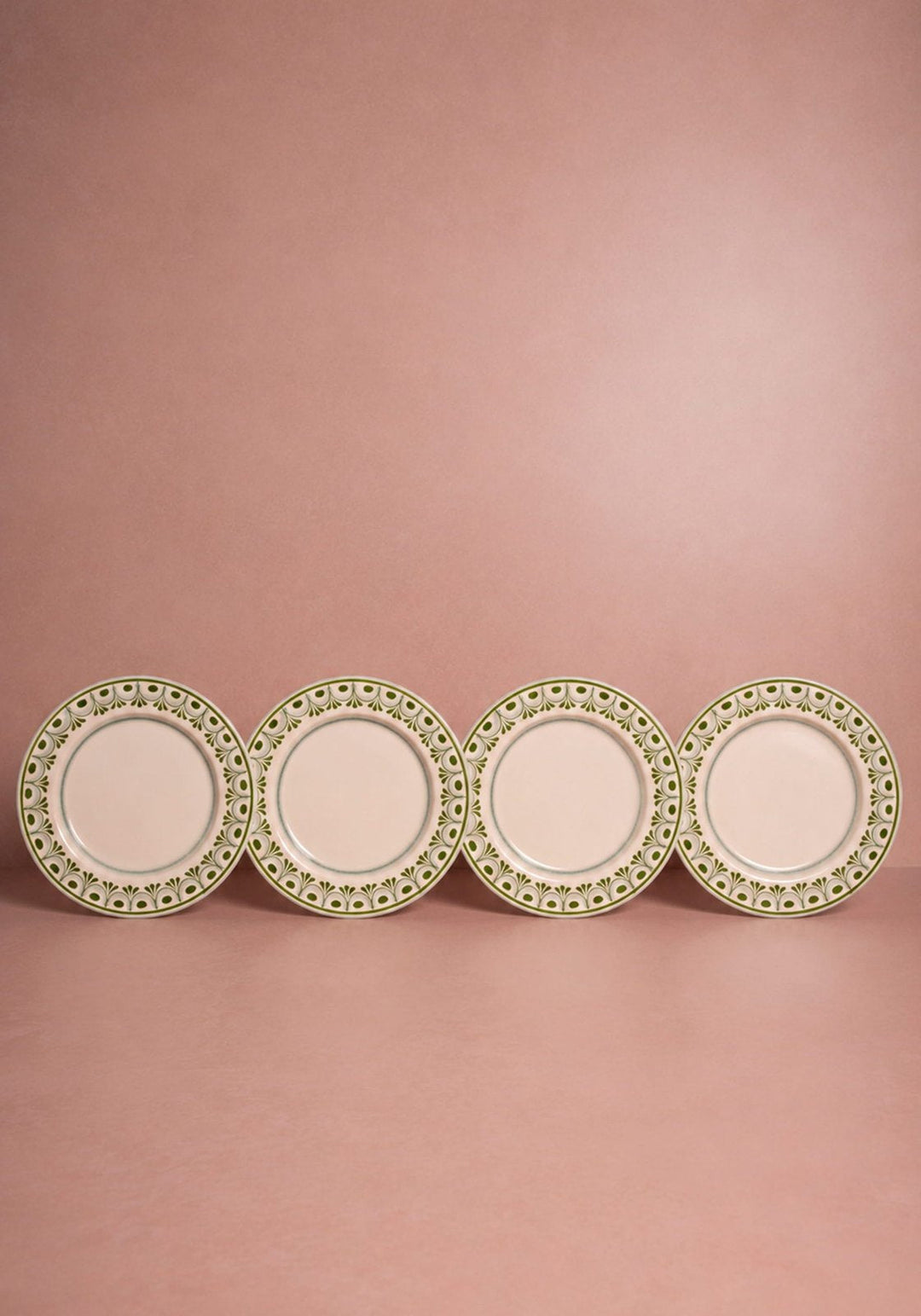 Cordelia Dinner Plate, Green Set of 4