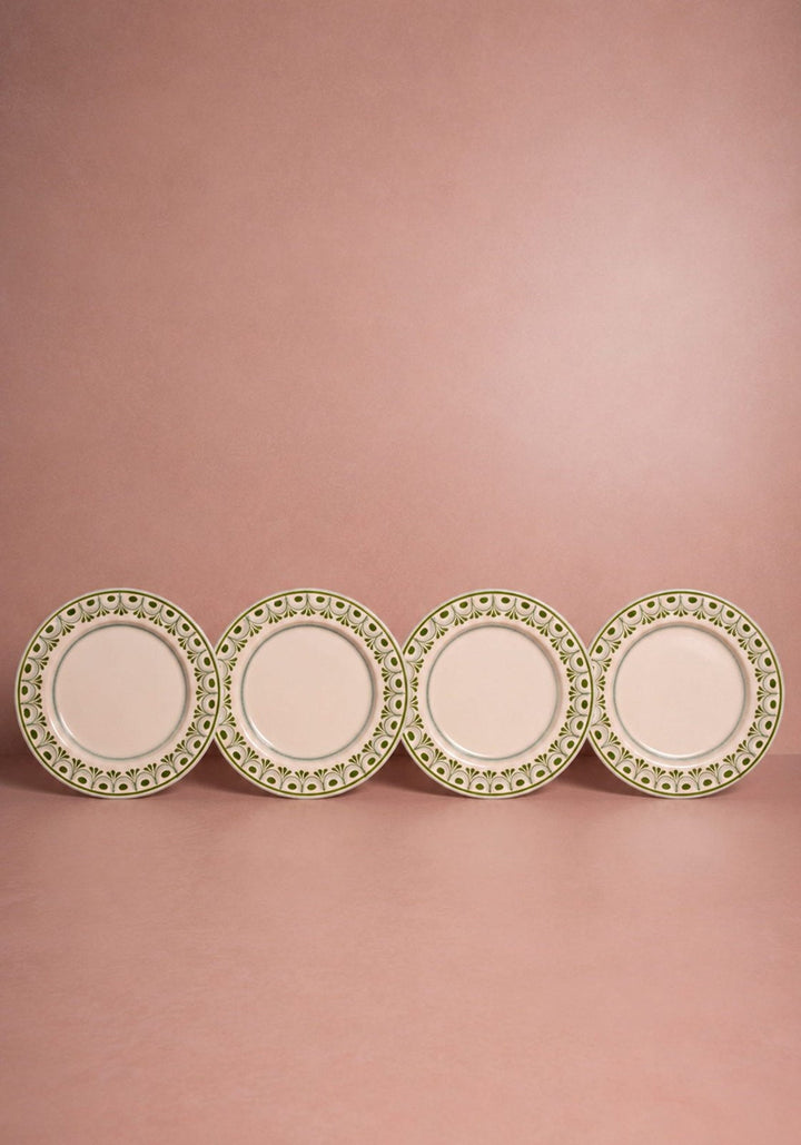 Cordelia Dinner Plate, Green Set of 4