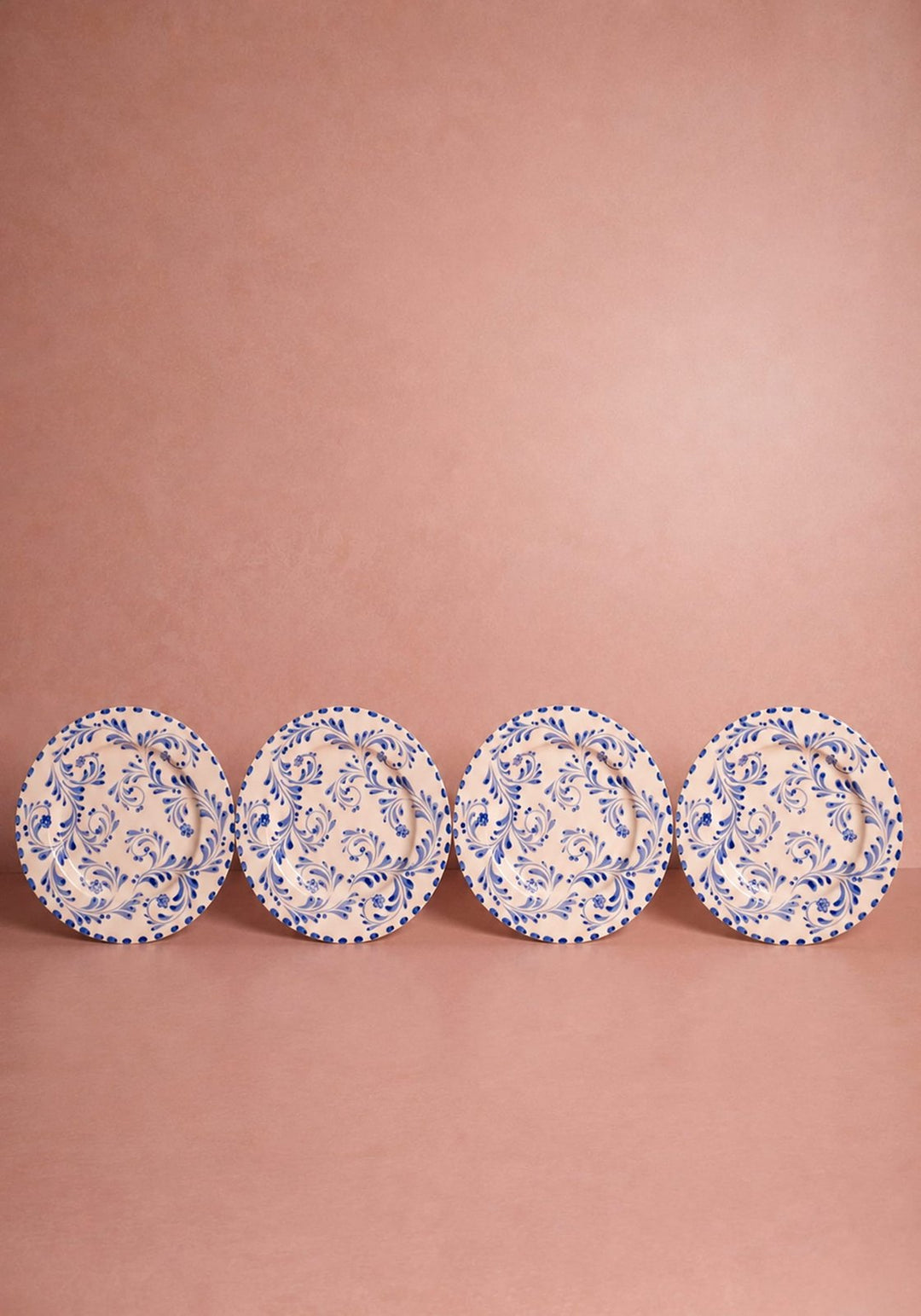 Sophia Dinner Plate, Blue Set of 4