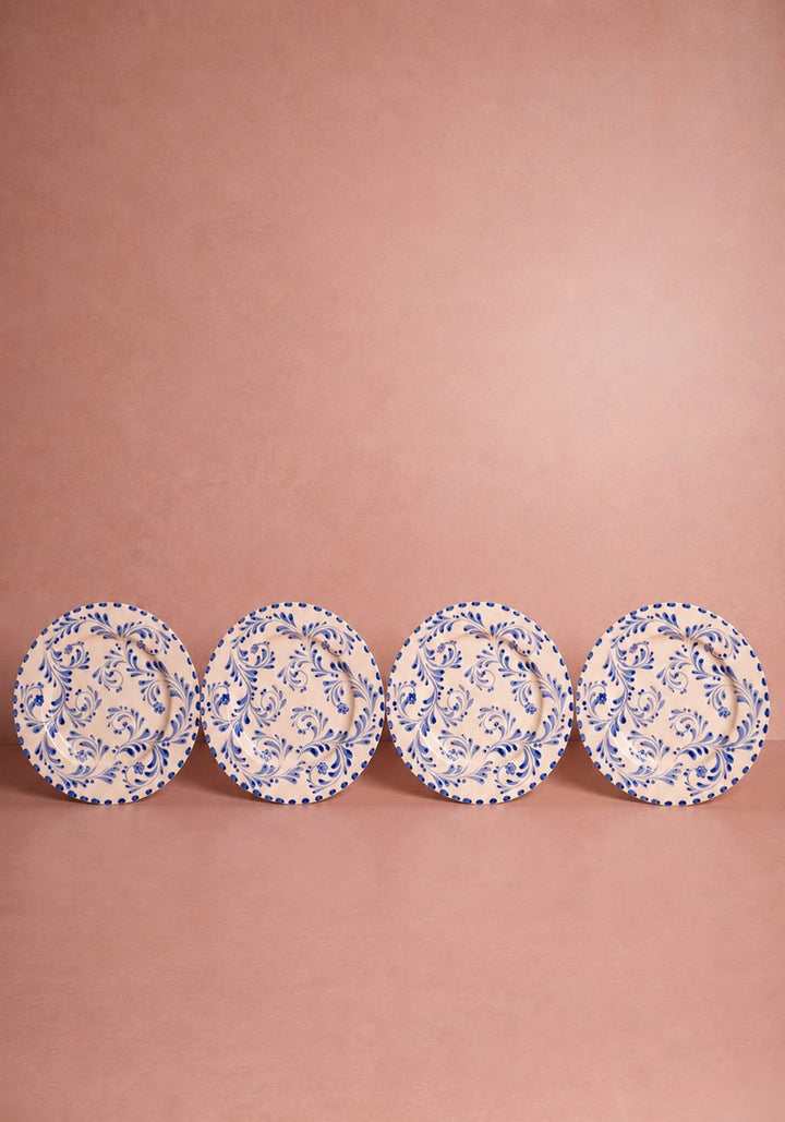 Sophia Dinner Plate, Blue Set of 4