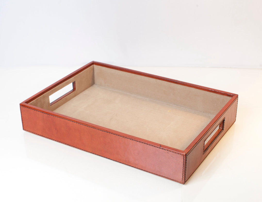 Harvard A4 Leather Paper Tray