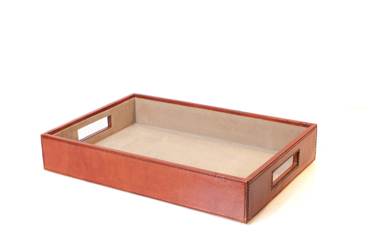 Harvard A4 Leather Paper Tray