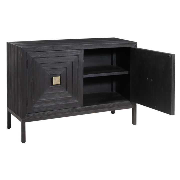 Aiken Dark Walnut 2-Door Cabinet