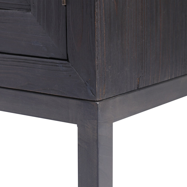 Aiken Dark Walnut 2-Door Cabinet