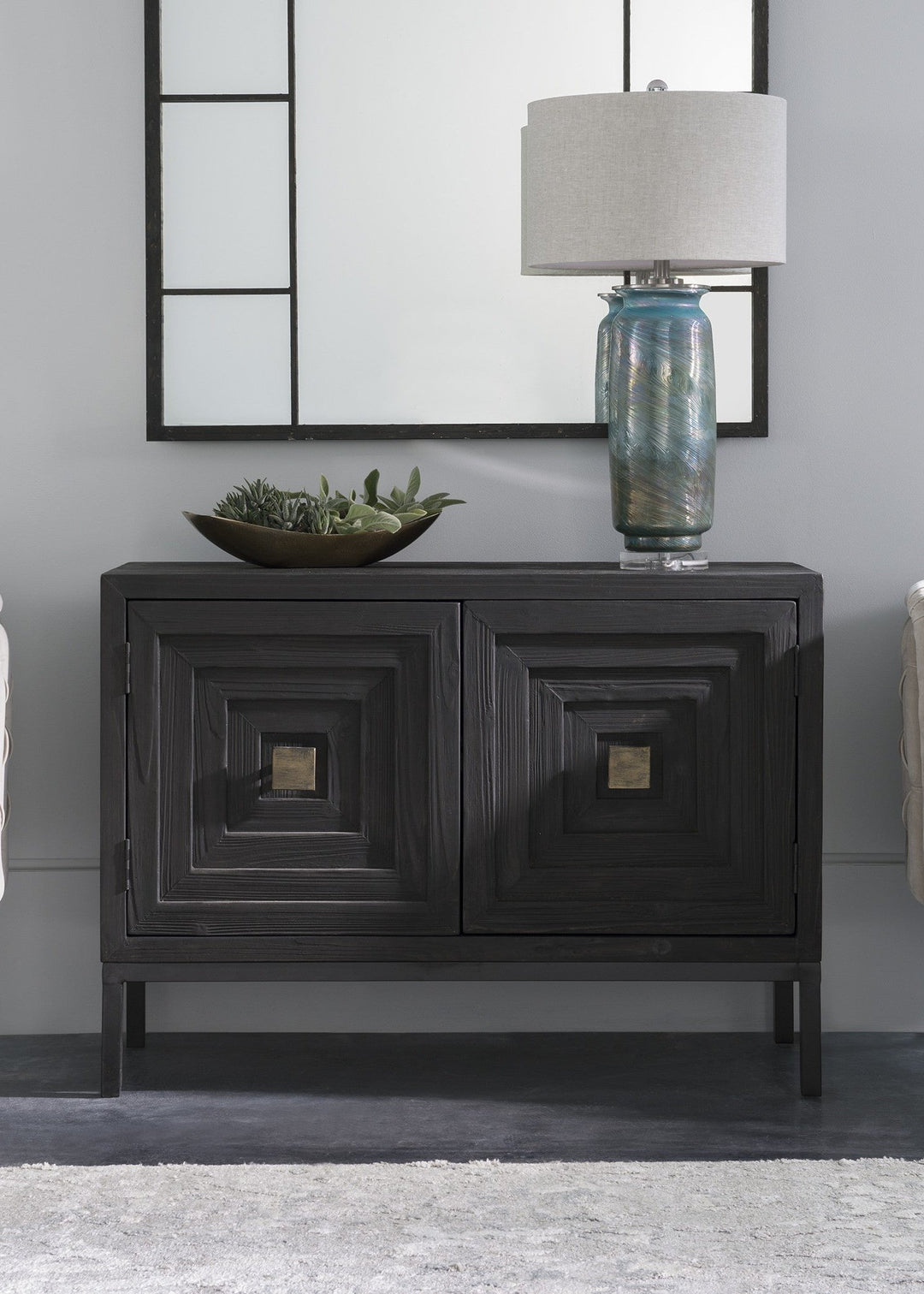 Aiken Dark Walnut 2-Door Cabinet