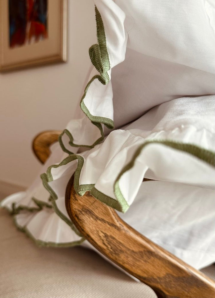 Provence Cotton Bedding - Olive Green