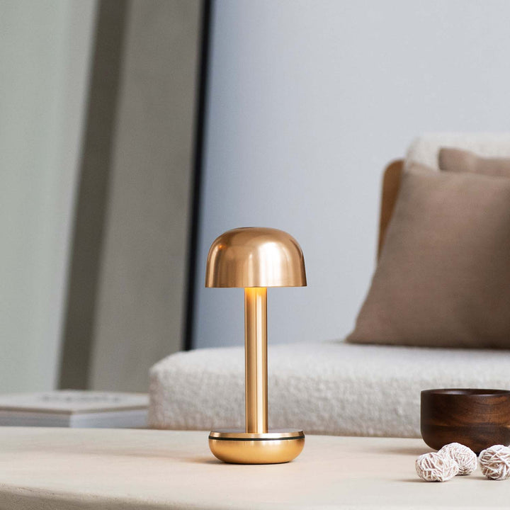 Two Wireless Table Lamp - Gold