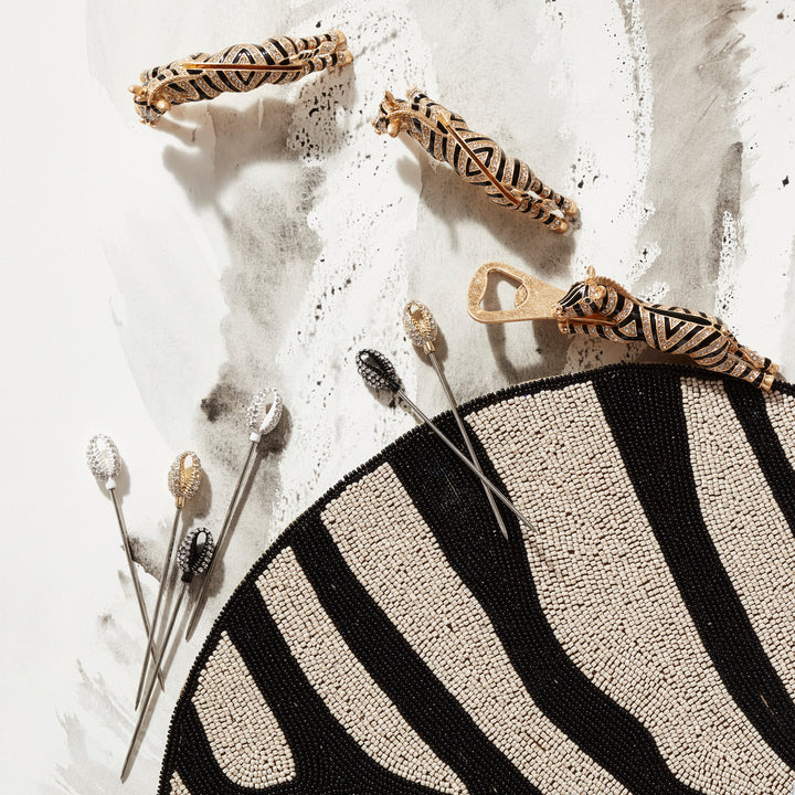 Zebra Placecard Holders, Set of Two