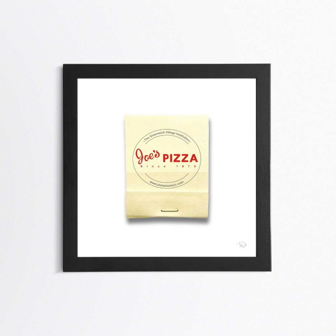 Joe's Pizza Framed Matchbook Print