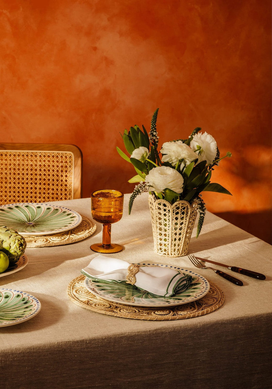 Atlántico Iraca Woven Napkin Rin - Natural