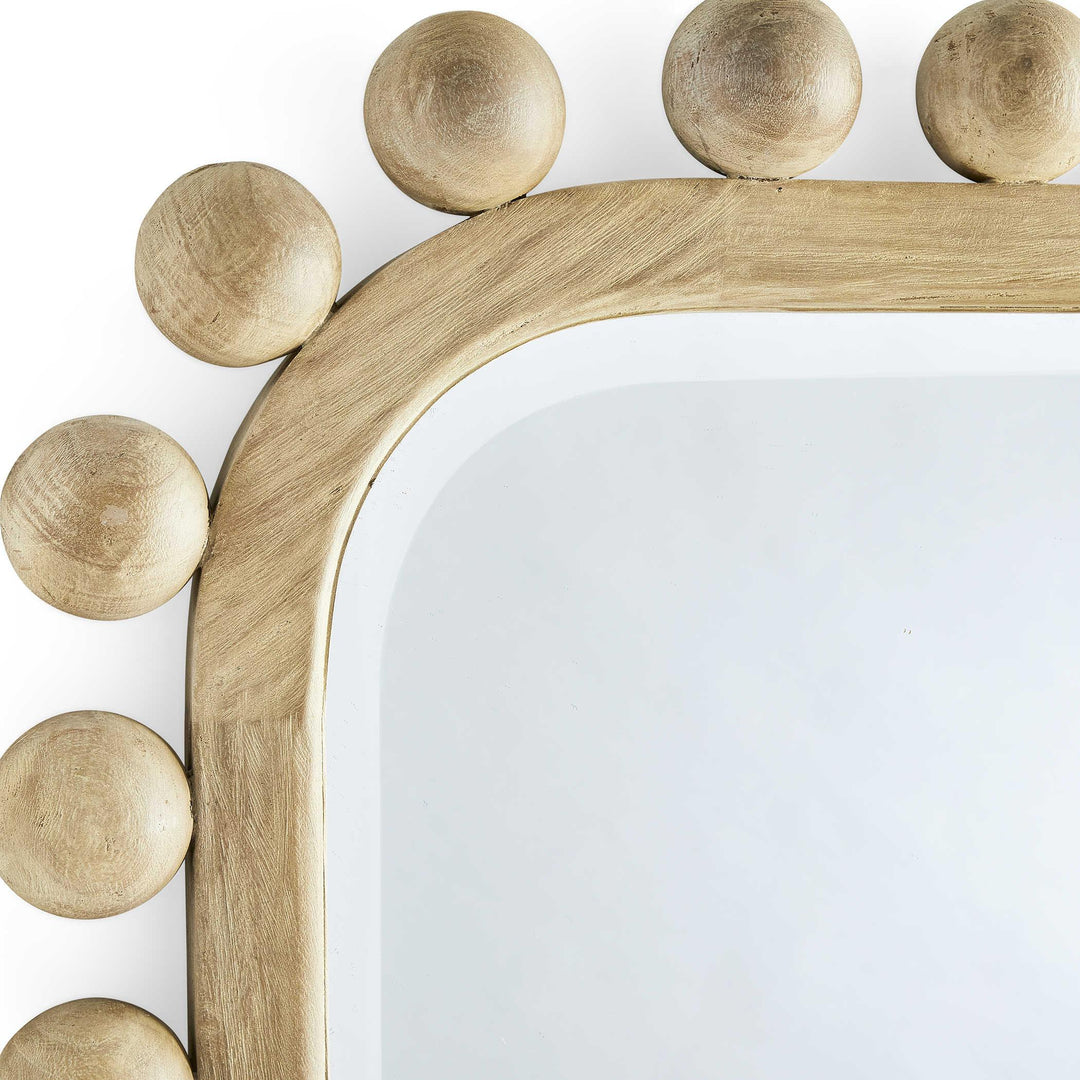 Brianza Small Ball Mirror - Natural Wood
