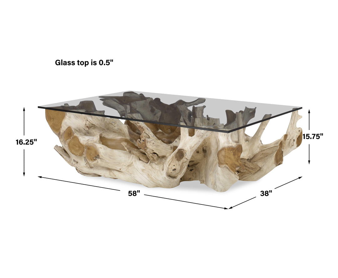 Centre Root Rectangular Coffee Table