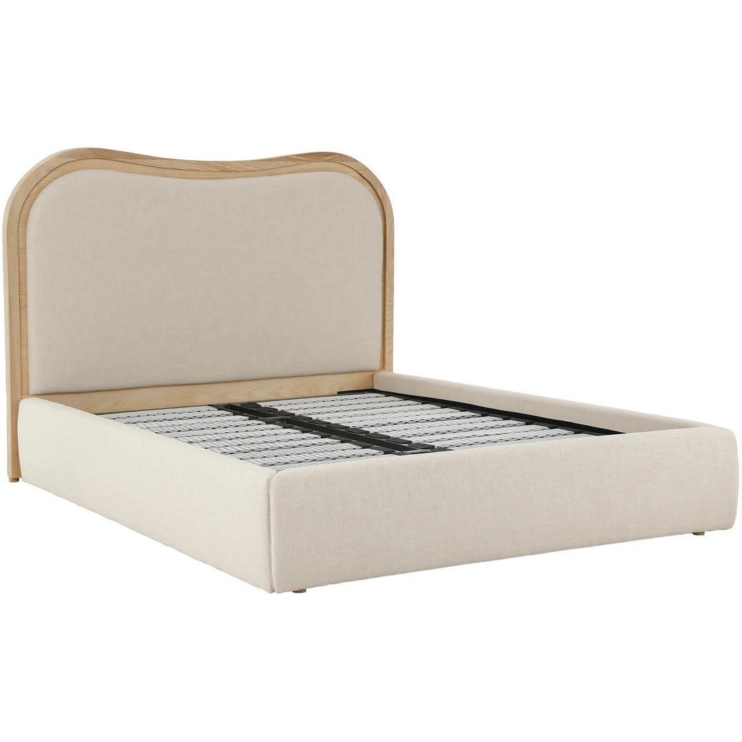 Sandford Curved Upholstered Bed