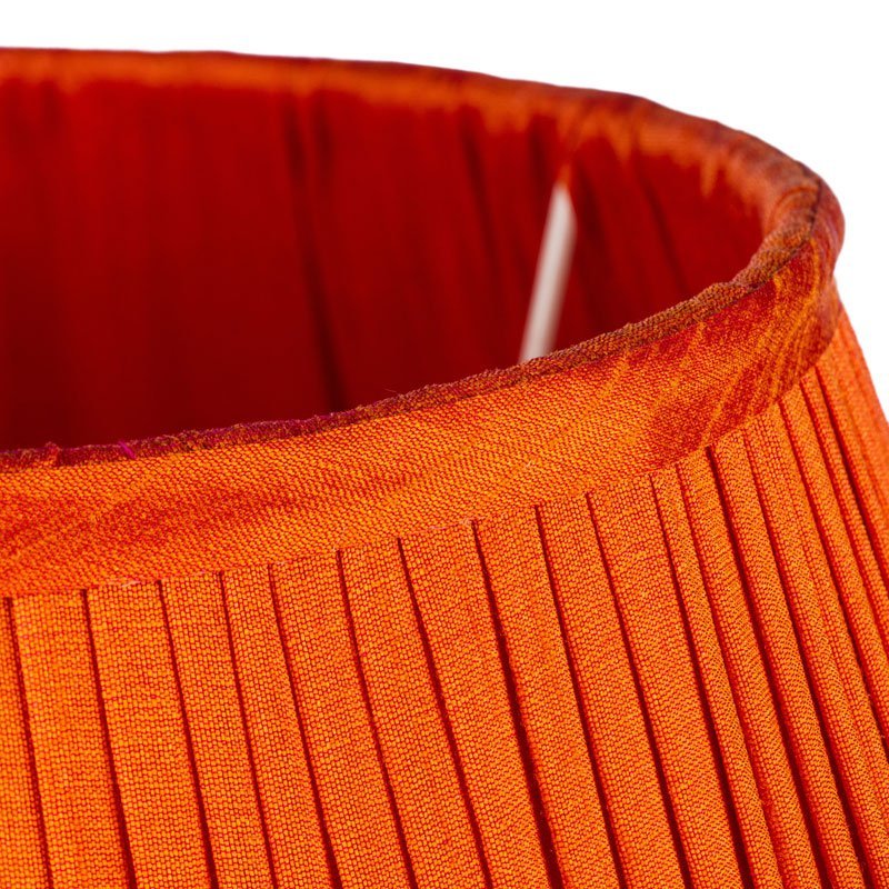 Seville Orange Pleated Lampshade