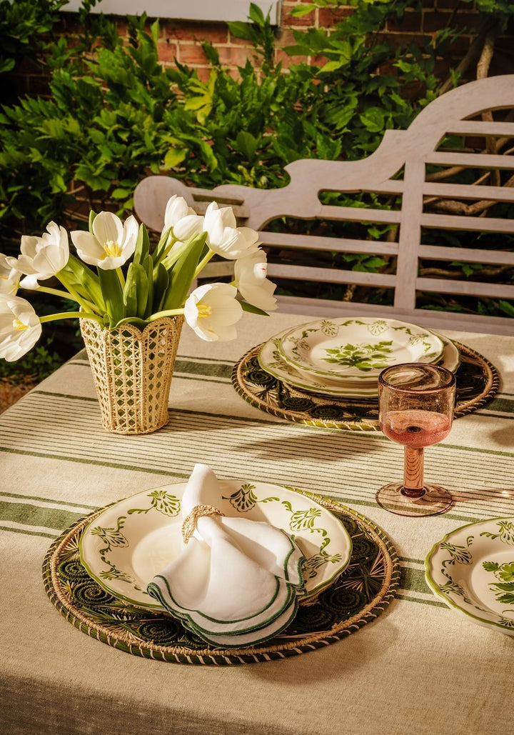 Cara Shell Side Plates - Green