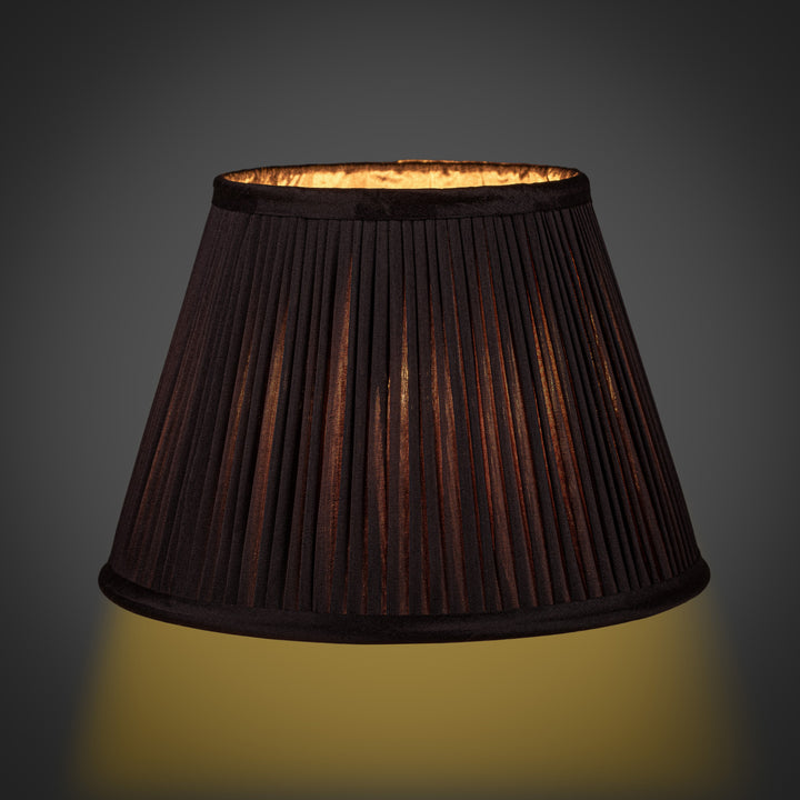 Aubergine Pleated Lampshade