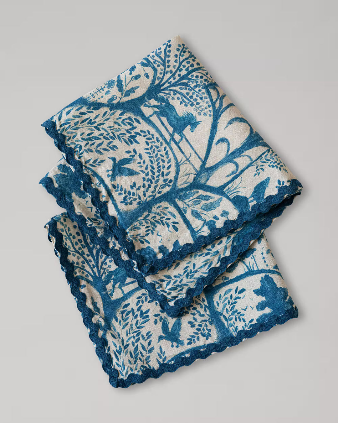 The Enchanted Woodland Dusk Blue Napkins - Pair