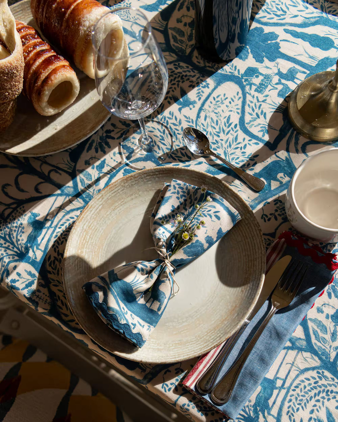 The Enchanted Woodland Dusk Blue Napkins - Pair